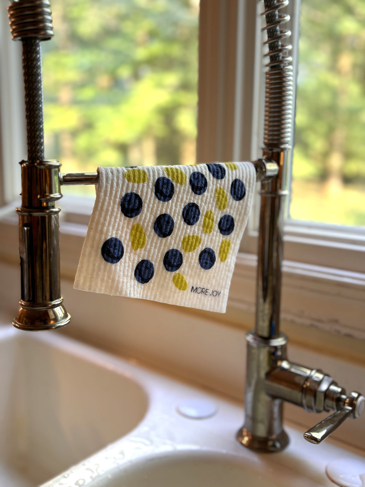 Blueberries Swedish dishcloth | Blue and green Swedish Dishcloths SWEETGUM TEXTILES CO., LLC 