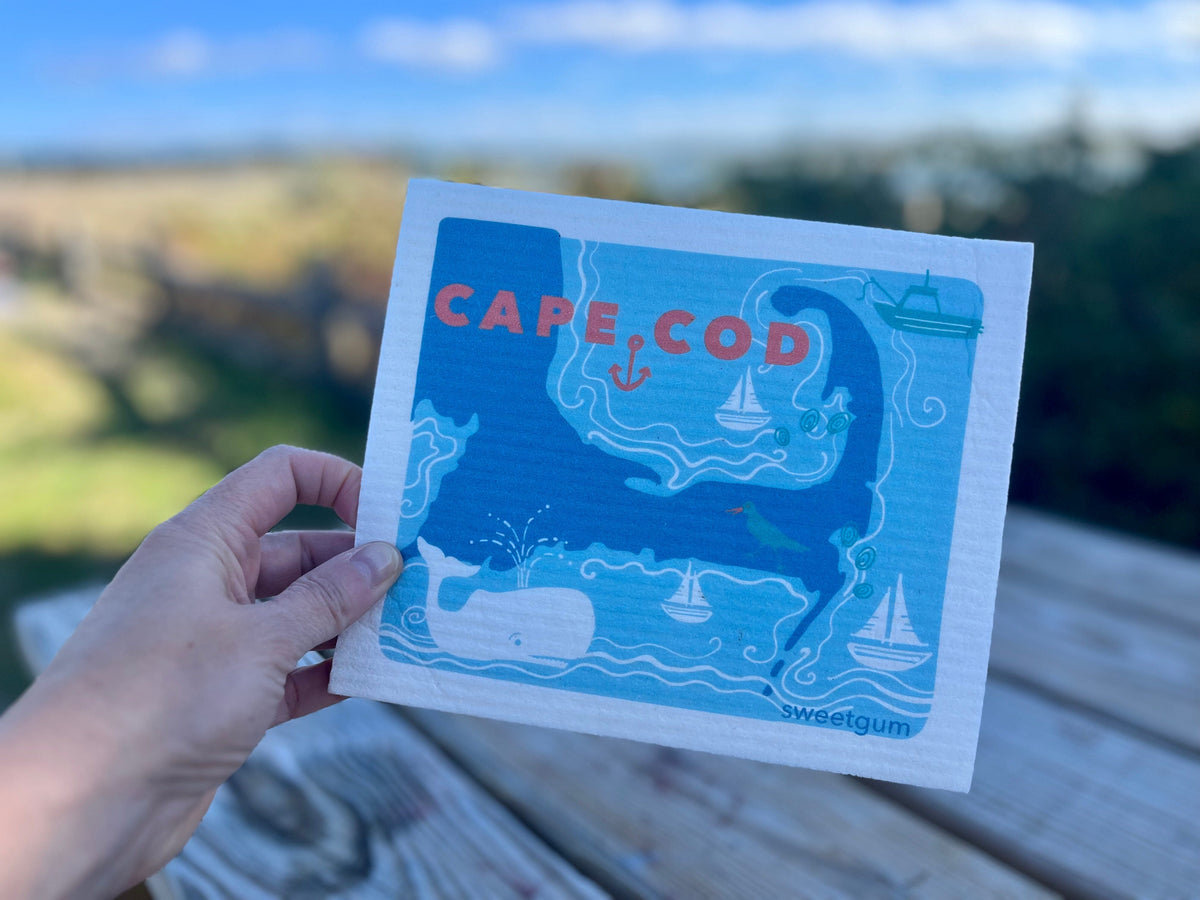 Cape Cod Swedish Dishcloth | Blue | Sweetgum Home Swedish Dishcloths SWEETGUM TEXTILES CO., LLC 