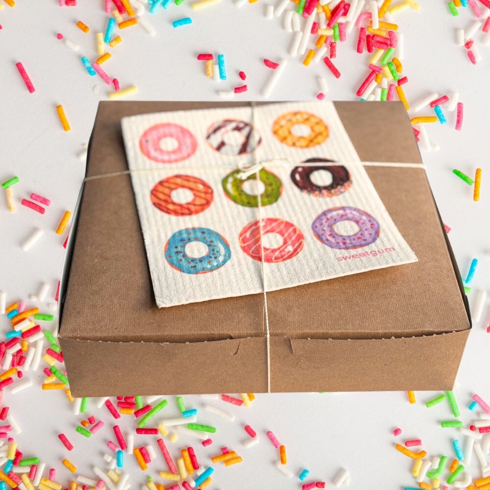 Nine Donuts Swedish dishcloth | Multi-color Swedish Dishcloths SWEETGUM TEXTILES CO., LLC 