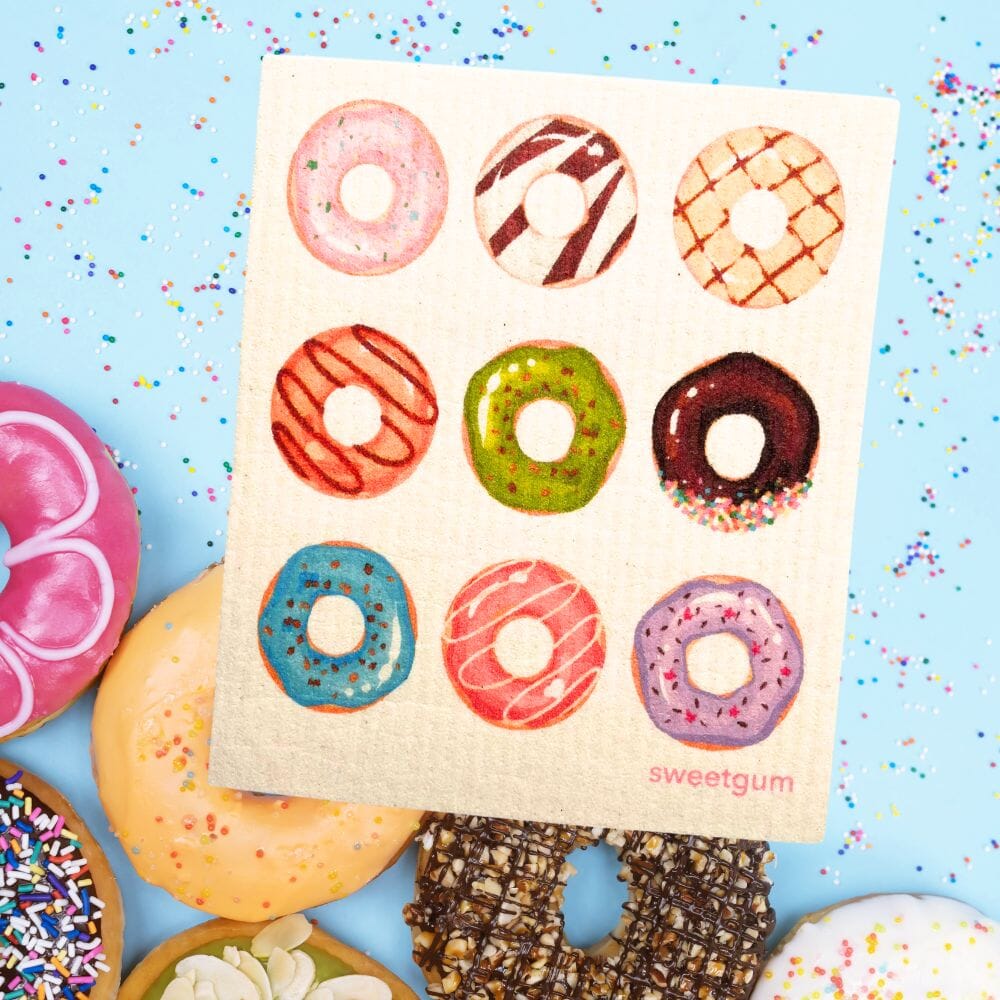 Nine Donuts Swedish dishcloth Swedish Dishcloths SWEETGUM TEXTILES CO., LLC 