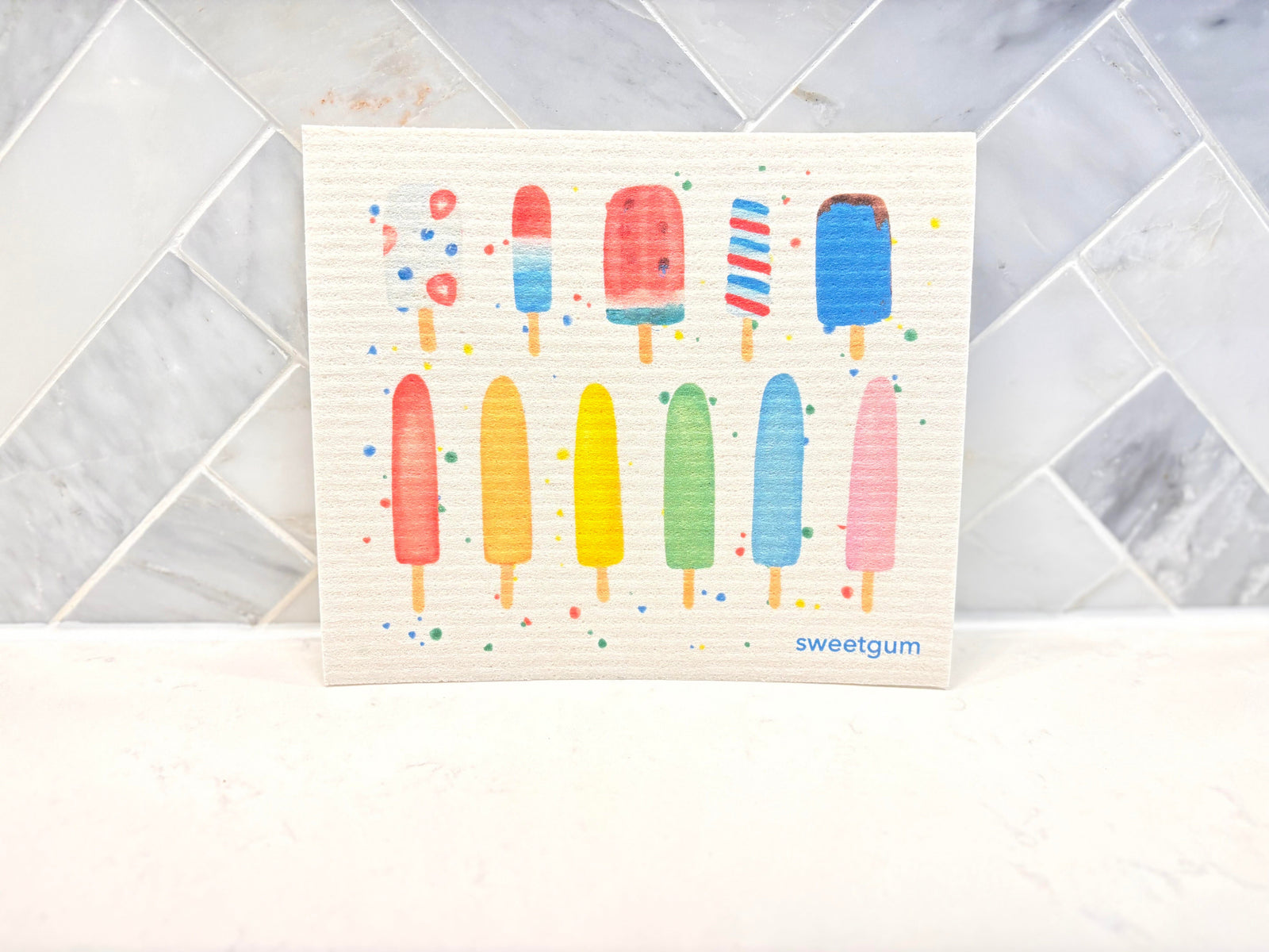Popsicles Swedish dishcloth Swedish Dishcloths SWEETGUM TEXTILES CO., LLC 