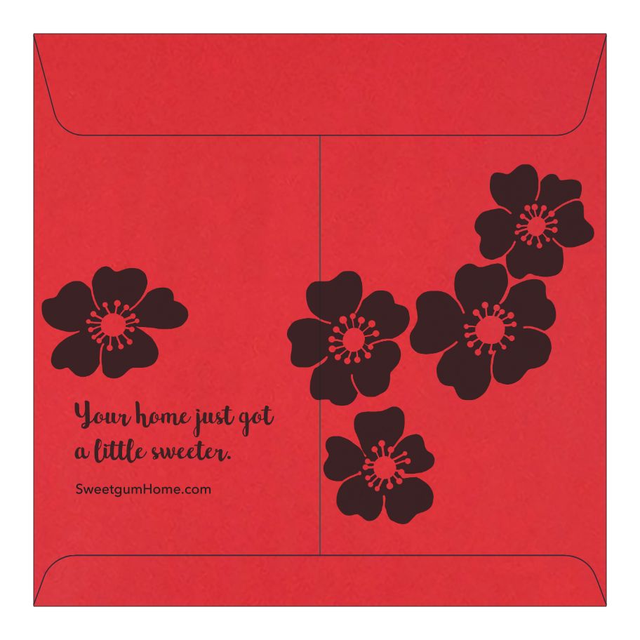 Red Sweetgum Home envelope | Perfect for holiday gifting! Envelope sweetgum textiles company, LLC 