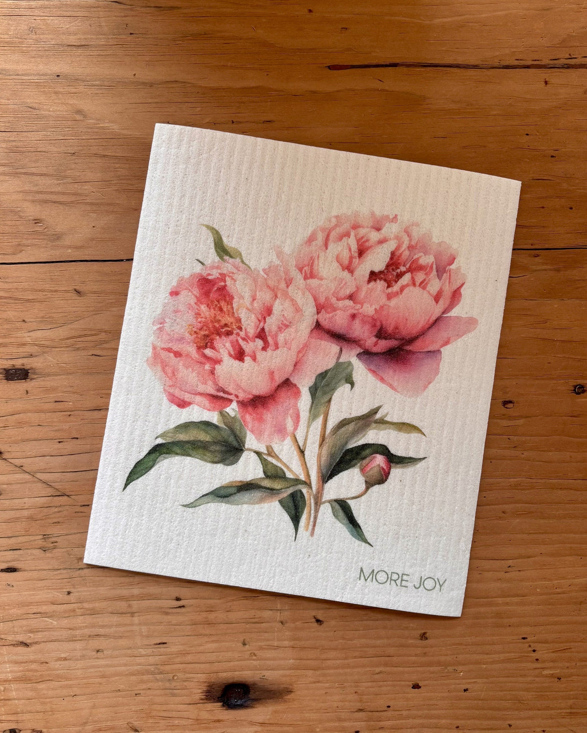Showy Peony Swedish Dishcloth | Pink Swedish Dishcloths SWEETGUM TEXTILES CO., LLC 