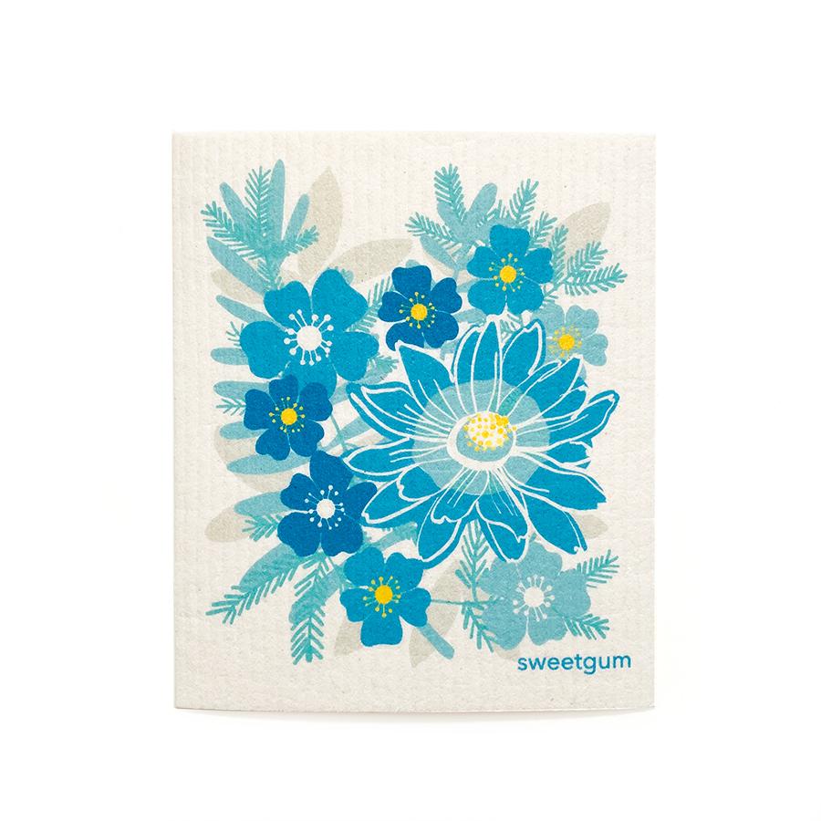 Bundle of 3 Swedish Dishcloths | Blue Garden Swedish Dishcloths sweetgum textiles company, LLC 