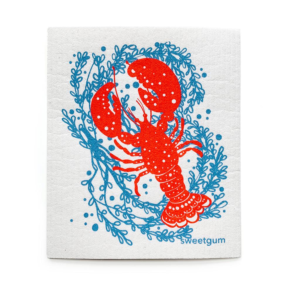 Bundle of 3 Swedish Dishcloths | Lobster, Oysters & Whale Swedish Dishcloths sweetgum textiles company, LLC 