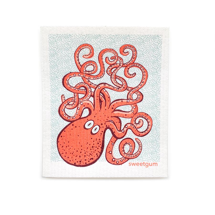 Bundle of 3 Swedish Dishcloths | Sea turtle/ Crab/ Octopus Swedish Dishcloths sweetgum textiles company, LLC 