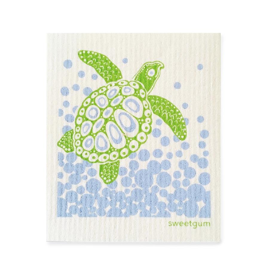 Crab Tea Towel + 2 Swedish Dishcloths Bundle Tea Towel sweetgum textiles company, LLC 
