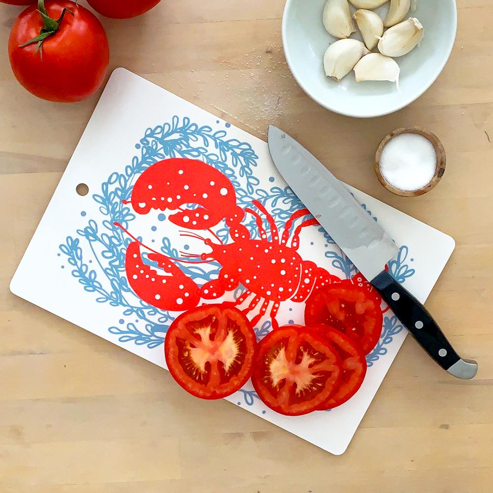 Cutting Board | Lobster | Red | Plywood & Melamine sweetgum textiles company, LLC 