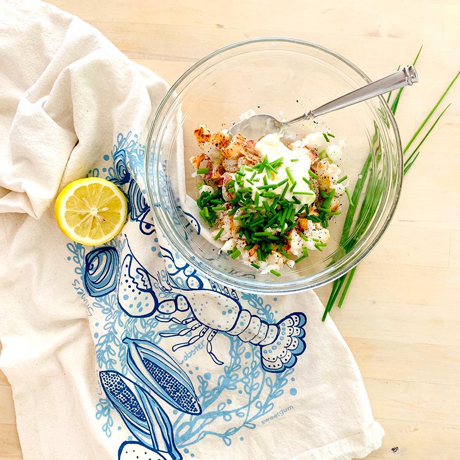 Lobster Roll Recipe sweetgum textiles company, LLC 